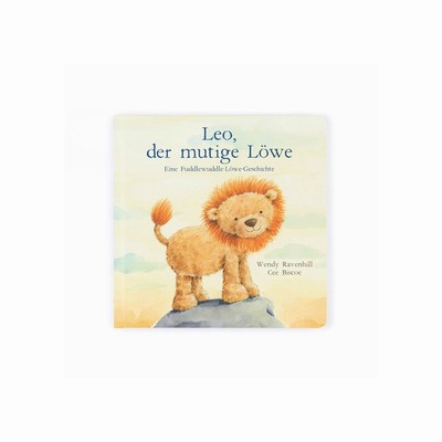Jellycat Leo, Der Mutige Lowe Buch and Fuddlewuddle Lion Medium UK | 96072CFLS
